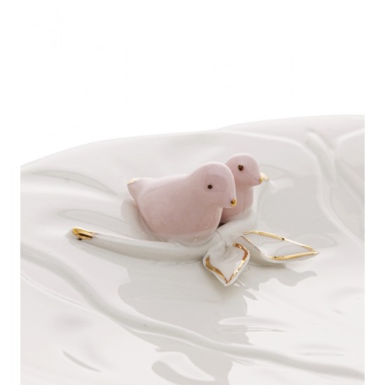 Prato Para Bolo Porcelana Birds 30cm